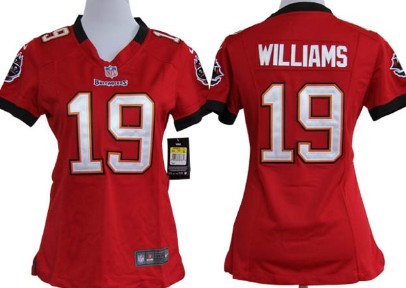 Tampa Bay Buccaneers 19 Mike Williams Red Game Nike Team Women Jerseys